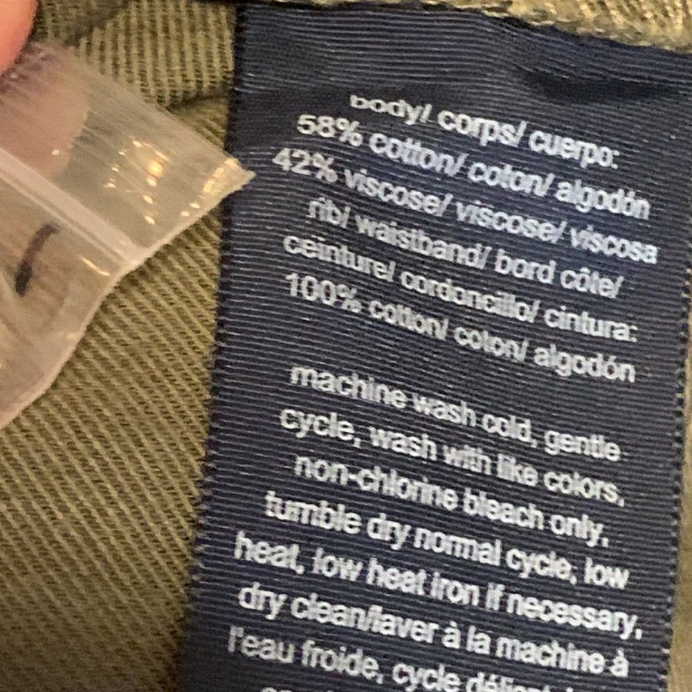 Tommy Hilfiger Sz 3X cargo/jogger cool/comfy olive green pants w/button-up cuff - Picture 10 of 12